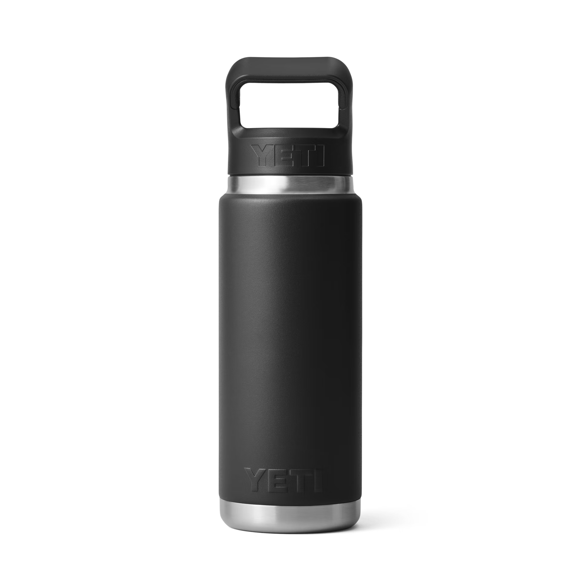 YETI Rambler® Bouteille de 26 oz (739 ml) avec bouchon à paille Noir