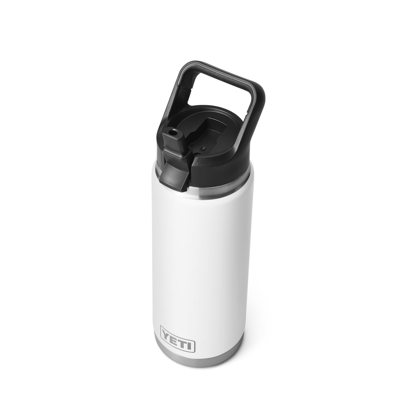 YETI Rambler® Bouteille de 26 oz (739 ml) avec bouchon à paille Blanc