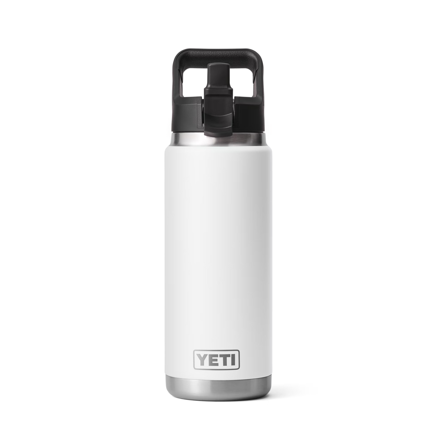 YETI Rambler® Bouteille de 26 oz (739 ml) avec bouchon à paille Blanc