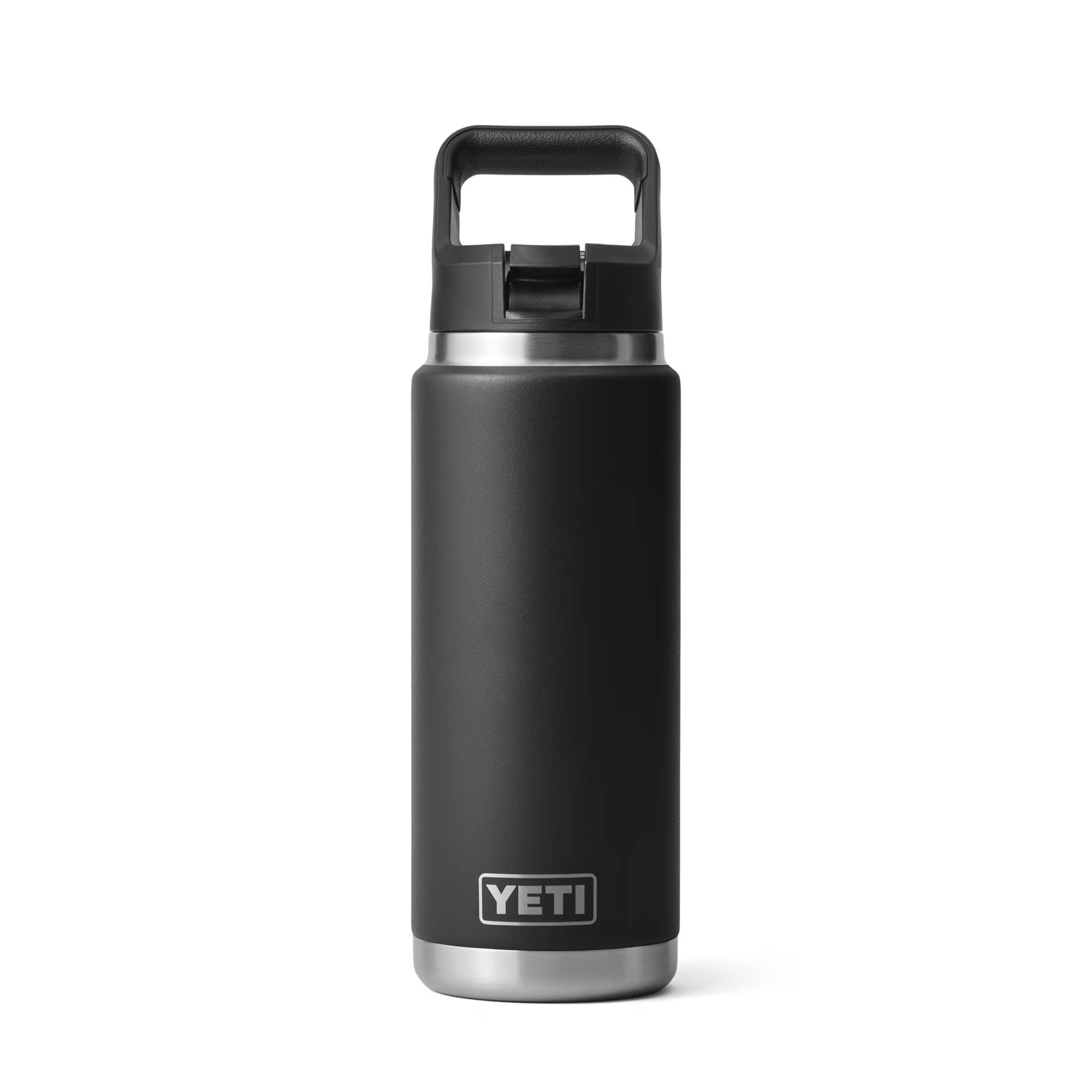 YETI Rambler® Bouteille de 26 oz (739 ml) avec bouchon à paille Noir