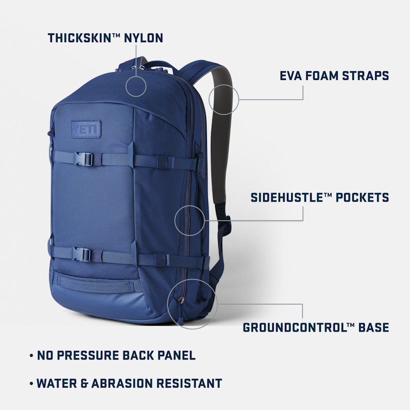YETI Crossroads® Sac à dos 27 L Noir