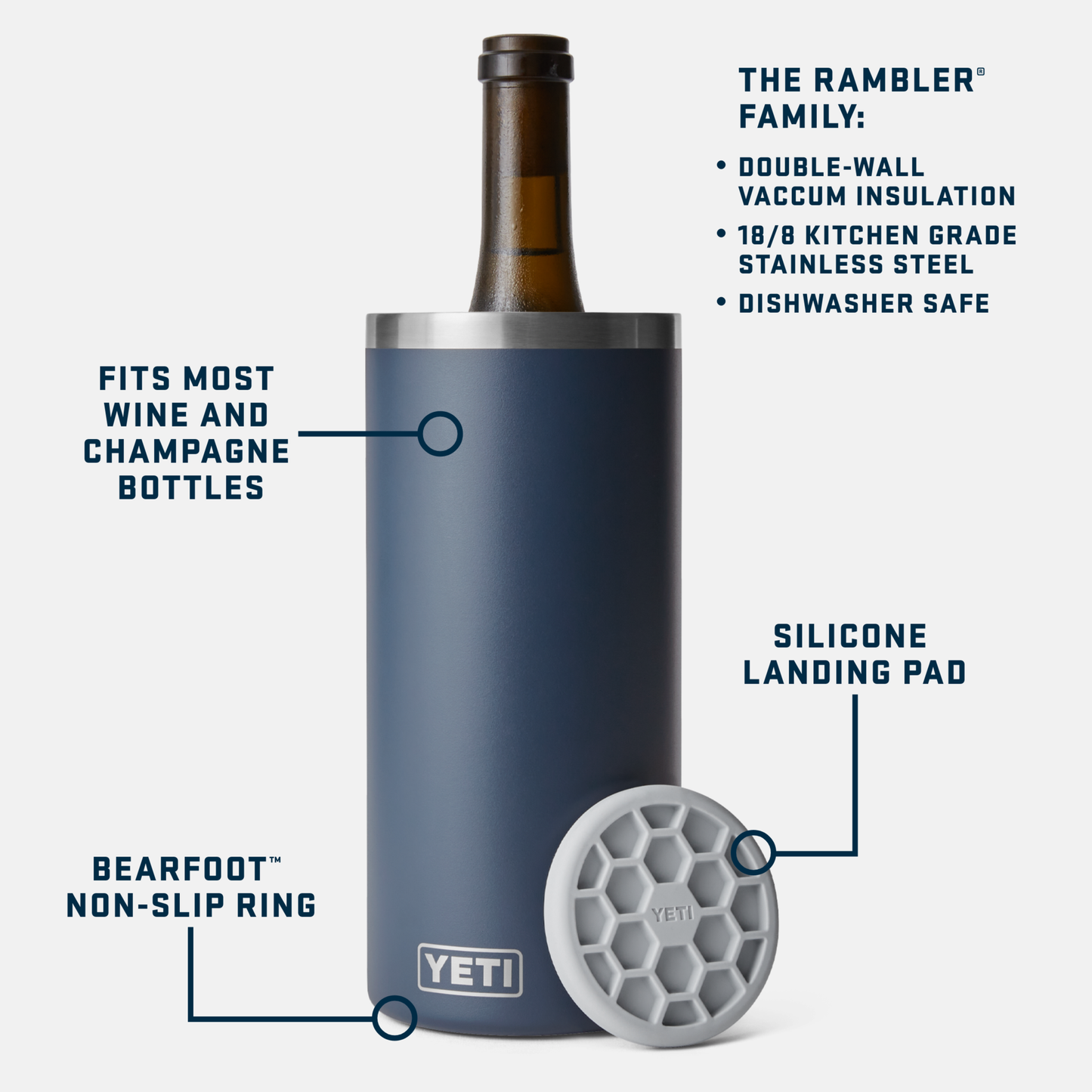 YETI Refroidisseur à vin Rambler® Stainless Steel
