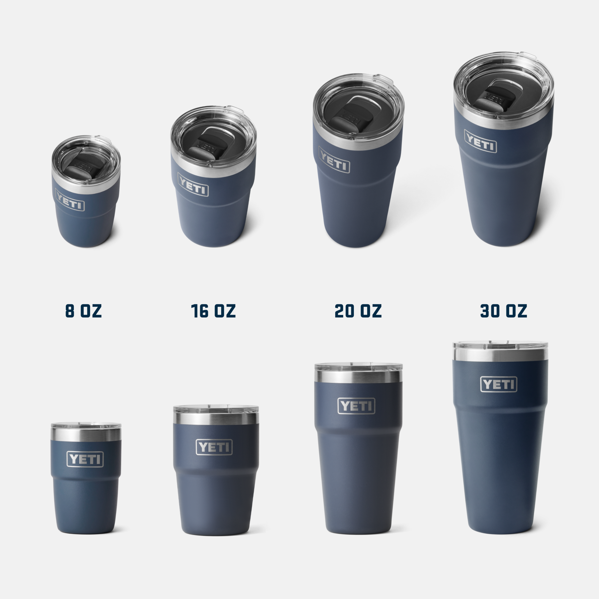 YETI Rambler® Verre empilable de 30 oz (887 ml) Noir