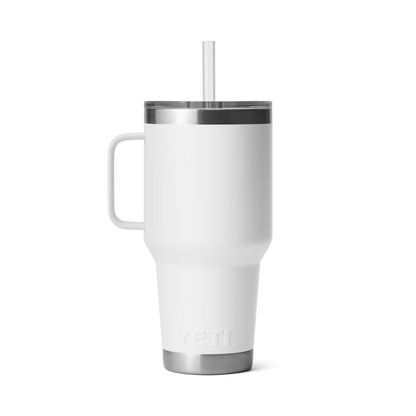 YETI Rambler® Mug De 35 oz (994 ml) Avec couvercle à paille Blanc