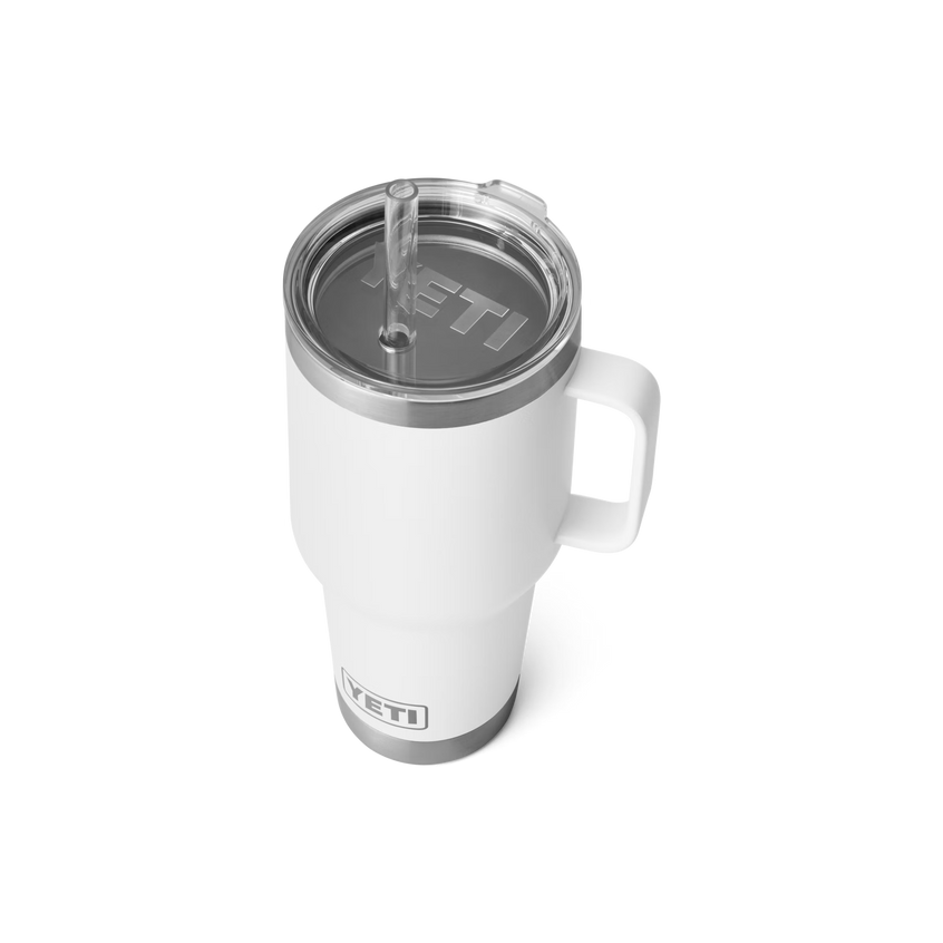 YETI Rambler® Mug De 35 oz (994 ml) Avec couvercle à paille Blanc