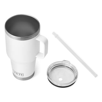 YETI Rambler® Mug De 35 oz (994 ml) Avec couvercle à paille Blanc