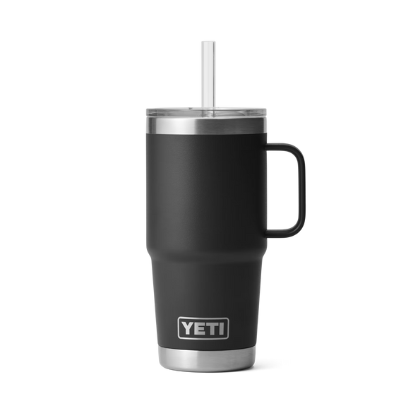 YETI Rambler® Mug De 25 oz (710 ml) Avec couvercle à paille Noir