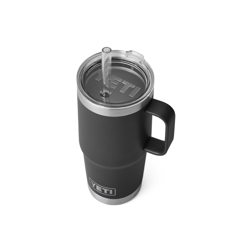 YETI Rambler® Mug De 25 oz (710 ml) Avec couvercle à paille Noir