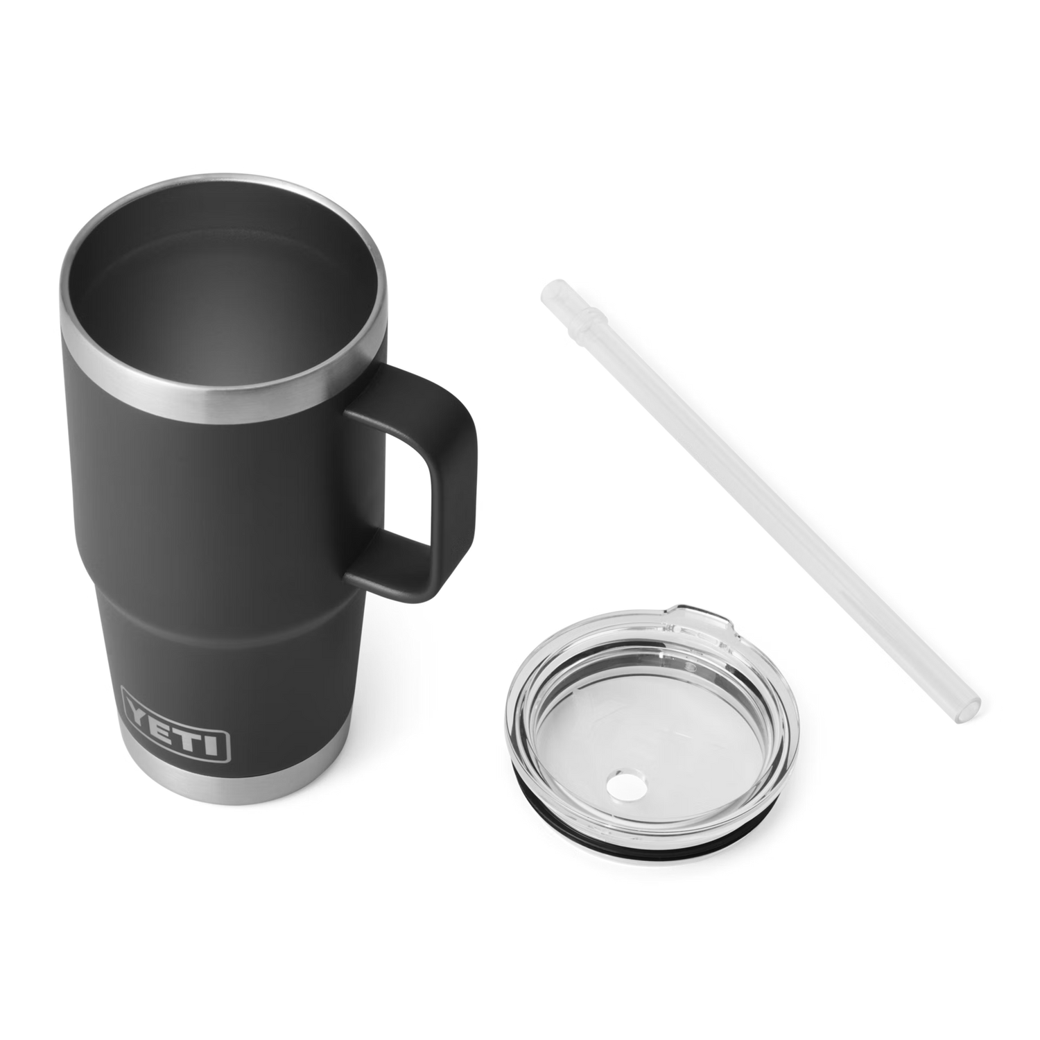 YETI Rambler® Mug De 25 oz (710 ml) Avec couvercle à paille Noir