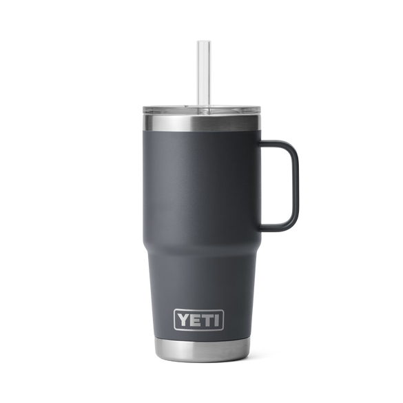 YETI Rambler® Mug De 25 oz (710 ml) Avec couvercle à paille Charcoal