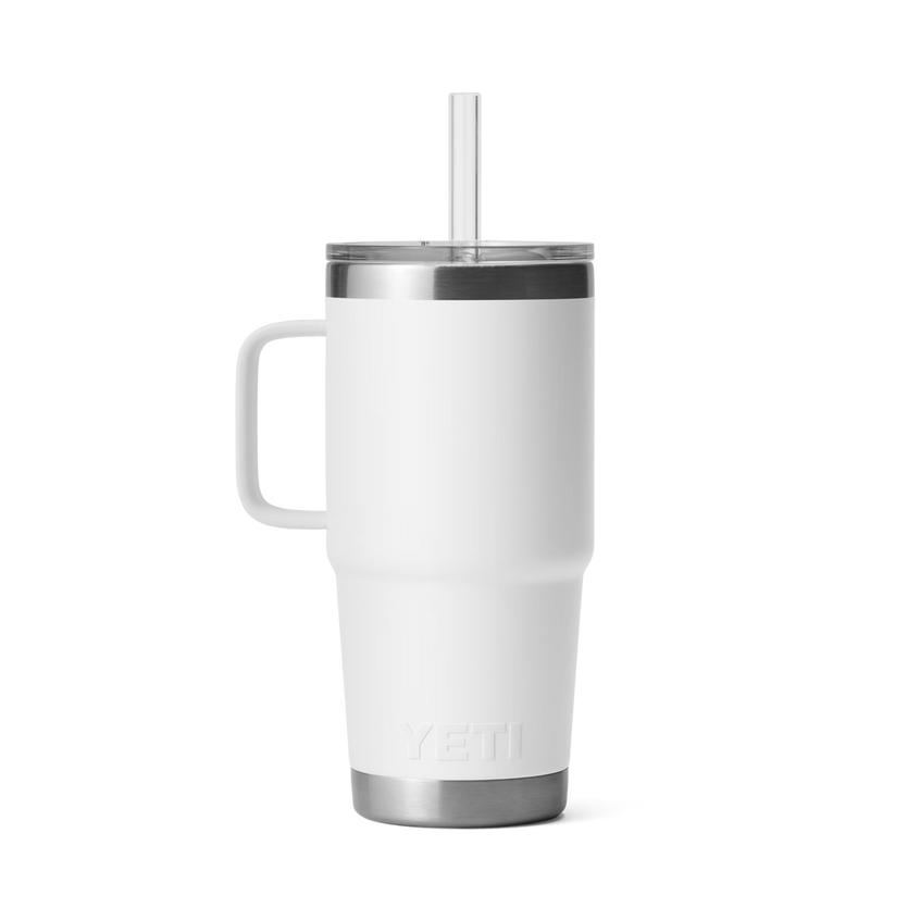 YETI Rambler® Mug De 25 oz (710 ml) Avec couvercle à paille Blanc