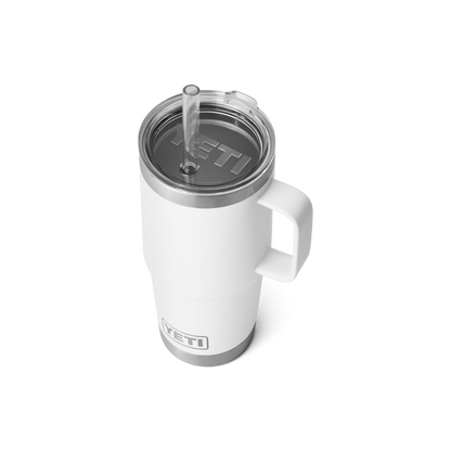 YETI Rambler® Mug De 25 oz (710 ml) Avec couvercle à paille Blanc