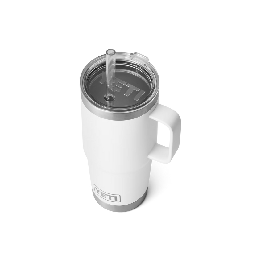 YETI Rambler® Mug De 25 oz (710 ml) Avec couvercle à paille Blanc