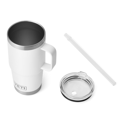 YETI Rambler® Mug De 25 oz (710 ml) Avec couvercle à paille Blanc