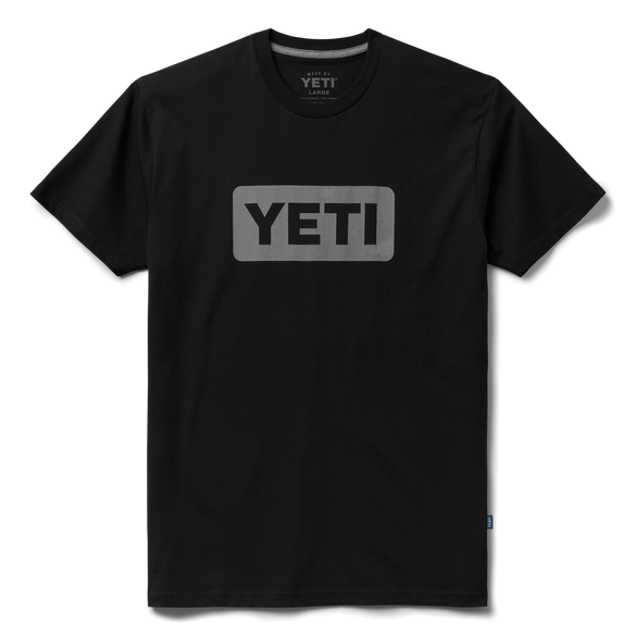YETI Tee-shirt à manches courtes Logo Badge haut de gamme Noir/Grey