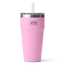 YETI Rambler® Verre 26 oz (760 ml) avec couvercle à paille Power Pink