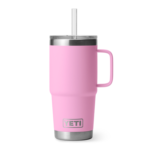 YETI Rambler® Mug De 25 oz (710 ml) Avec couvercle à paille Power Pink