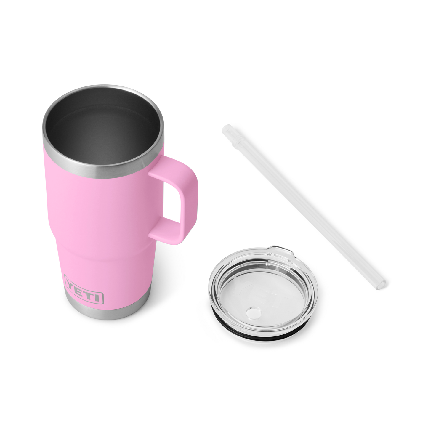 YETI Rambler® Mug De 25 oz (710 ml) Avec couvercle à paille Power Pink