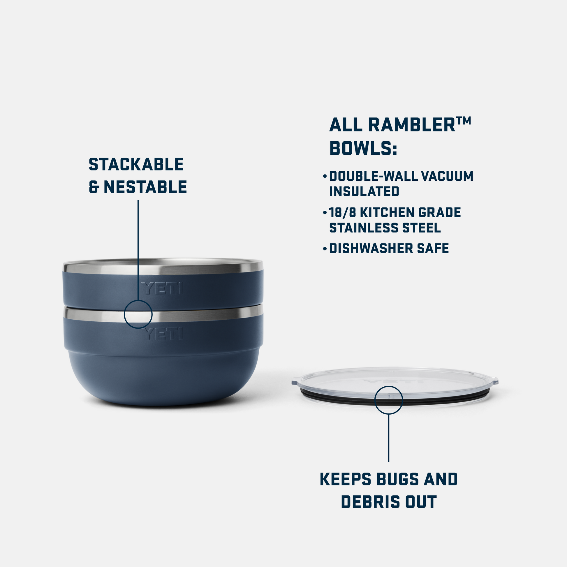 YETI Bol isotherme Rambler® Grand Navy
