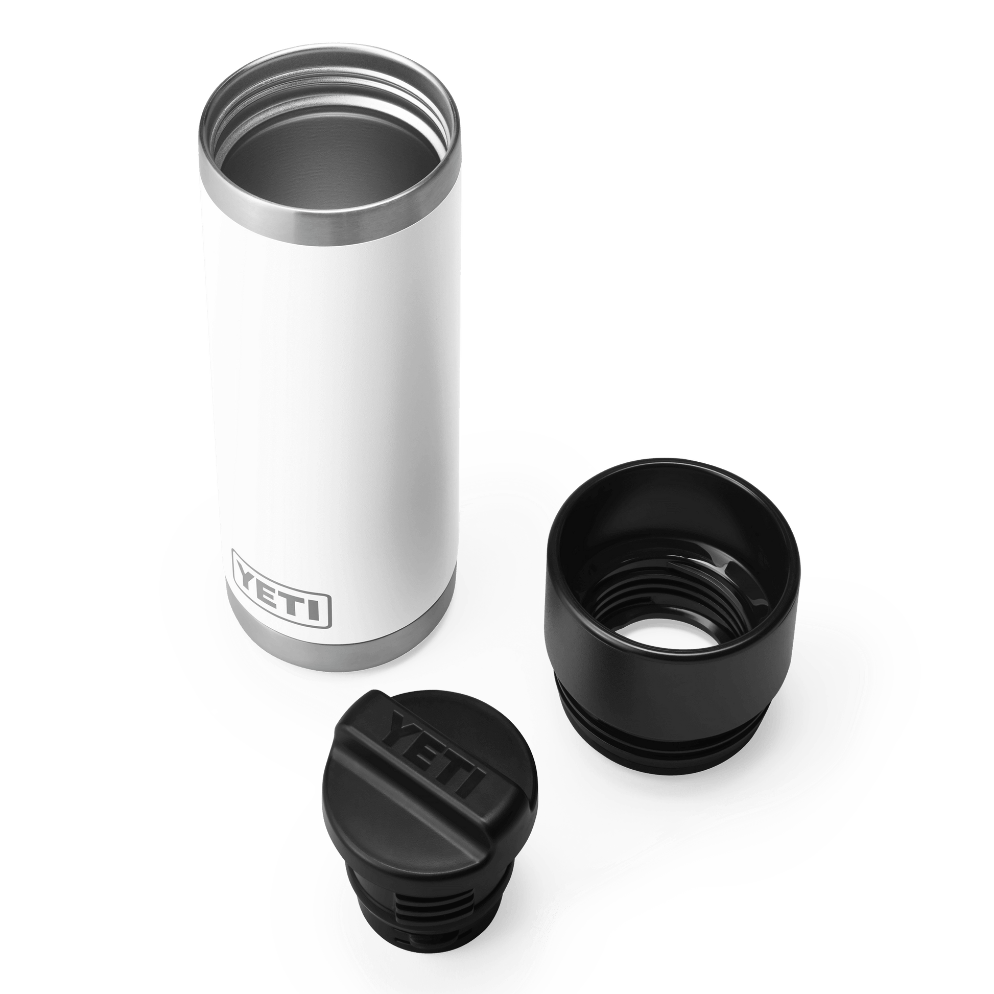 YETI Rambler® Bouteille 18 oz (532 ml) avec bouchon Hotshot Blanc