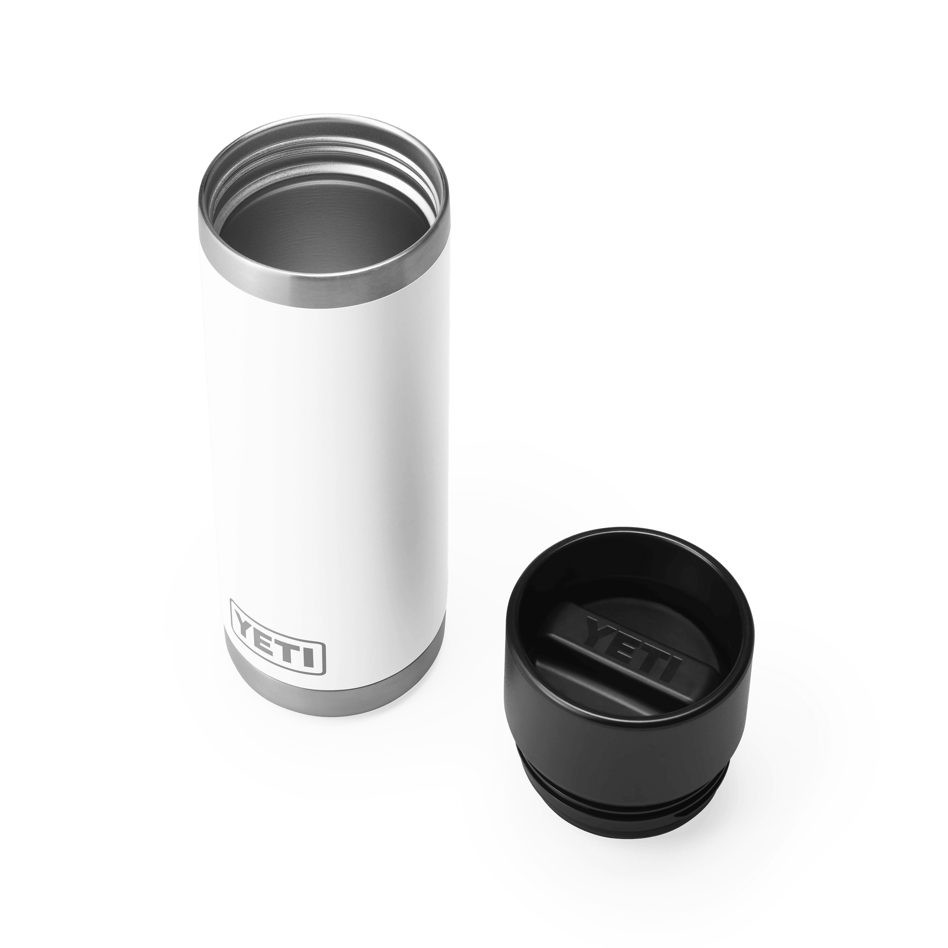 YETI Rambler® Bouteille 18 oz (532 ml) avec bouchon Hotshot Blanc