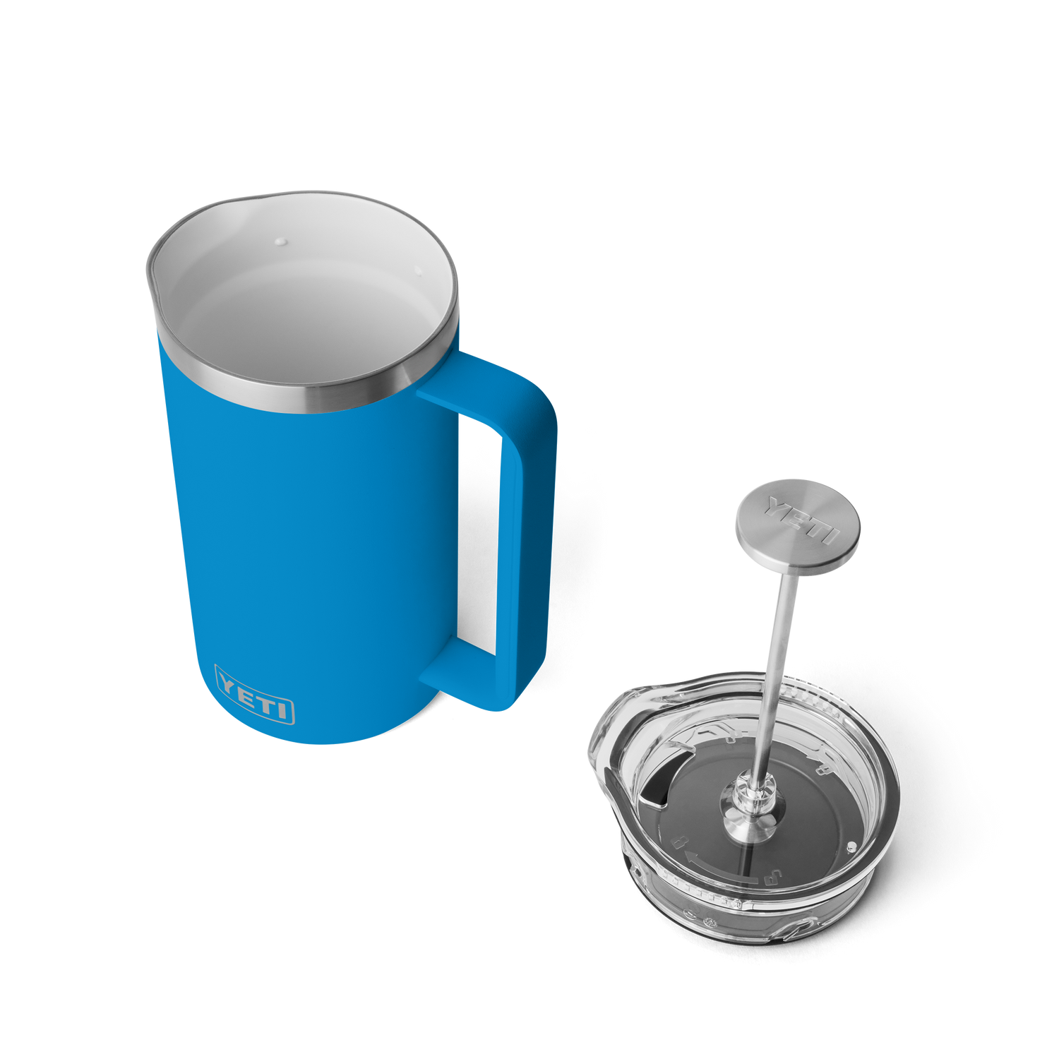 YETI Cafetière à piston Rambler® de 34 oz Big Wave Blue