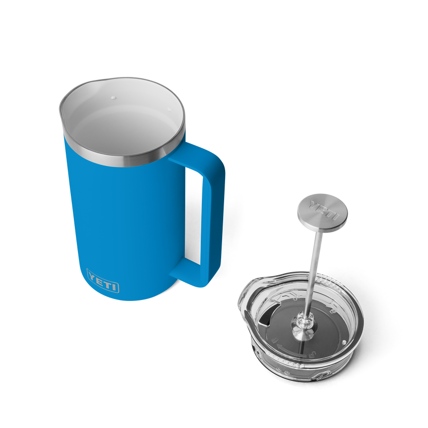 YETI Cafetière à piston Rambler® de 34 oz Big Wave Blue