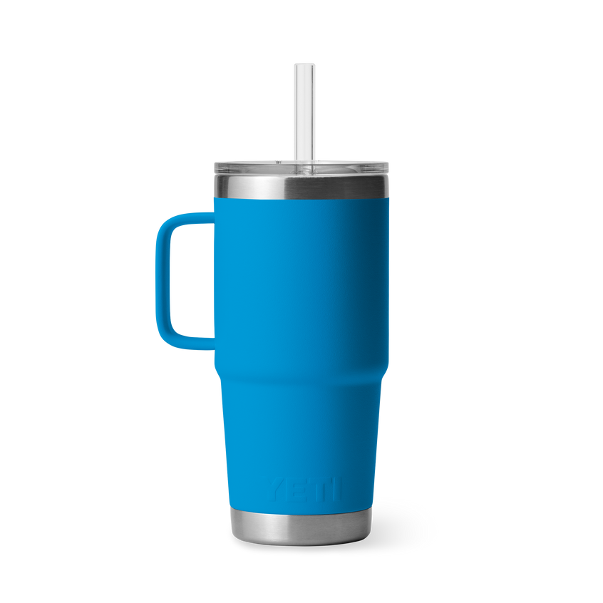 YETI Rambler® Mug De 25 oz (710 ml) Avec couvercle à paille Big Wave Blue