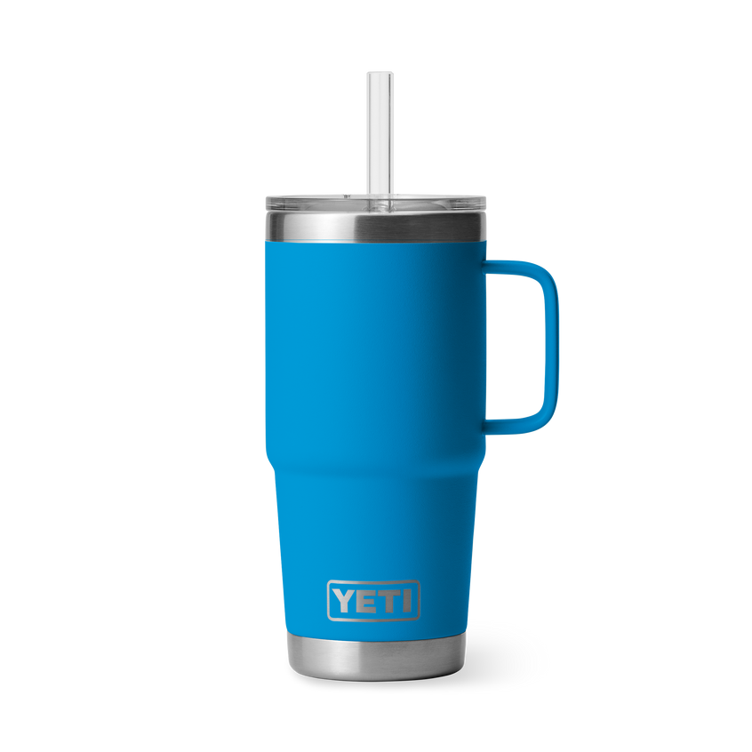 YETI Rambler® Mug De 25 oz (710 ml) Avec couvercle à paille Big Wave Blue