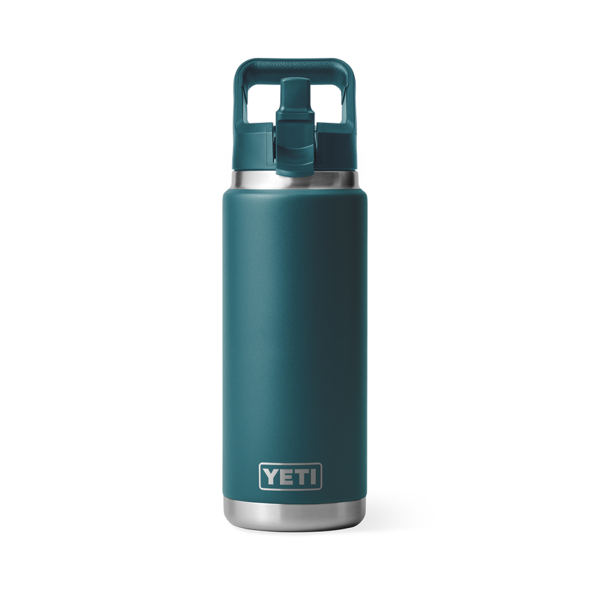 YETI Rambler® Bouteille de 26 oz (739 ml) avec bouchon à paille Agave Teal