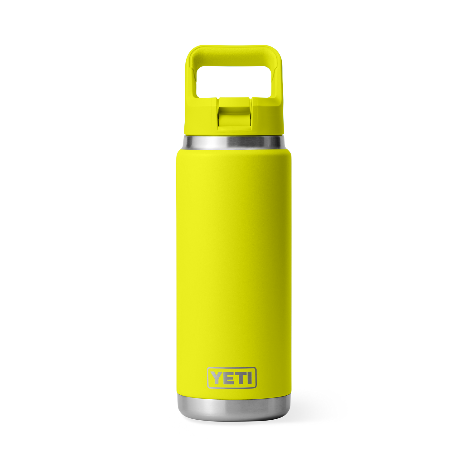 YETI Rambler® Bouteille de 26 oz (739 ml) avec bouchon à paille Firefly Yellow