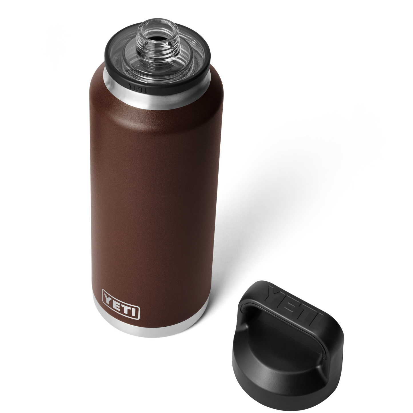 YETI Rambler® Bouteille 46 oz (1,4 l) avec bouchon Chug Wetlands Brown