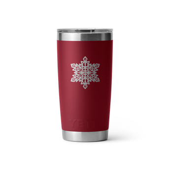Rambler® Verre 20 oz (591 ml) -  Flocon de neige Harvest Red