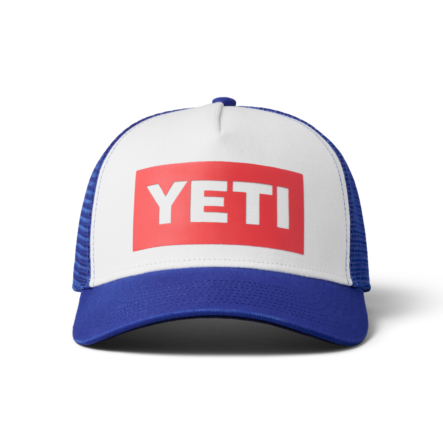 YETI Casquette Trucker American Logo Badge Blue/Blanc