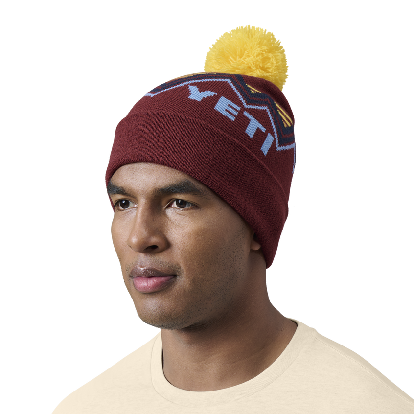 YETI Bonnet Freestyle Pom Rust/Yellow