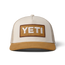YETI Casquette Trucker à logo imitation daim à visière Khaki/Tan