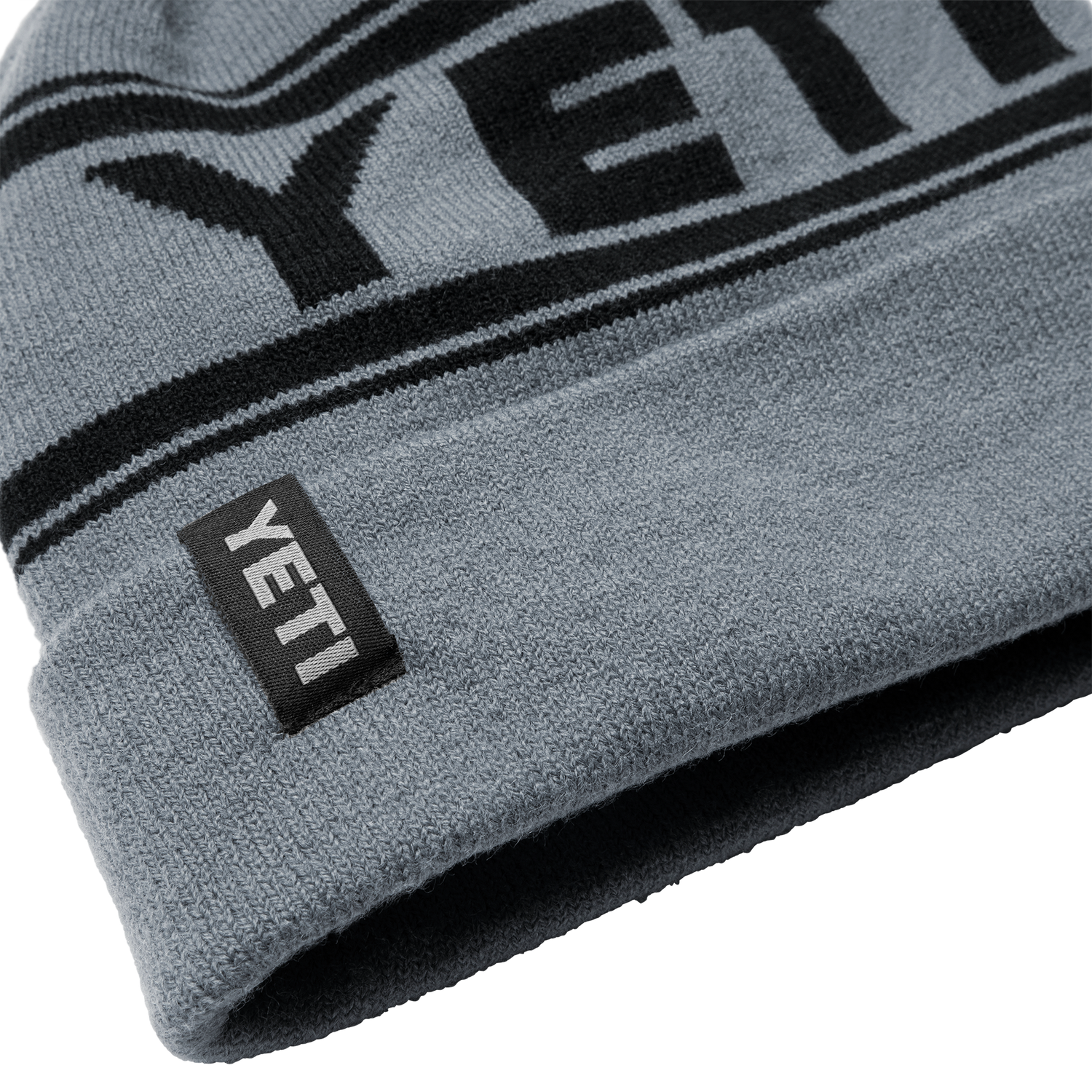 YETI Bonnet Logo Retro Knit Grey/Noir