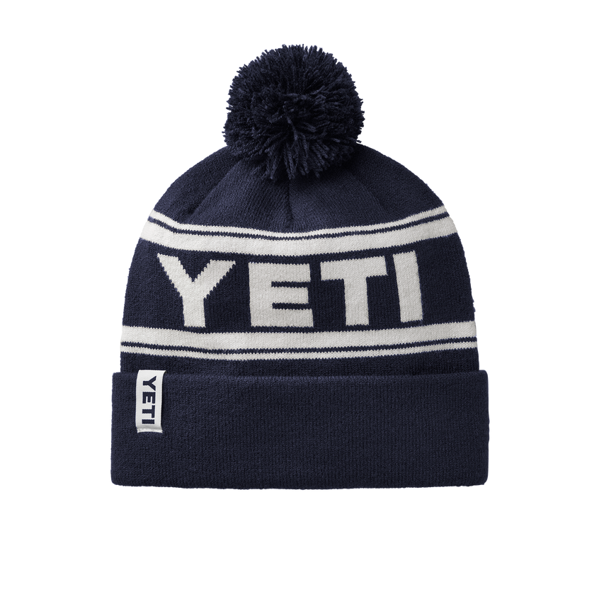 YETI Bonnet Logo Retro Knit Navy/Blanc