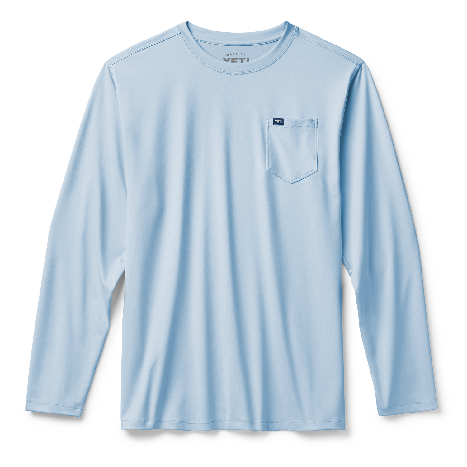 YETI Maillot anti-UV à manches longues et poche Light Blue