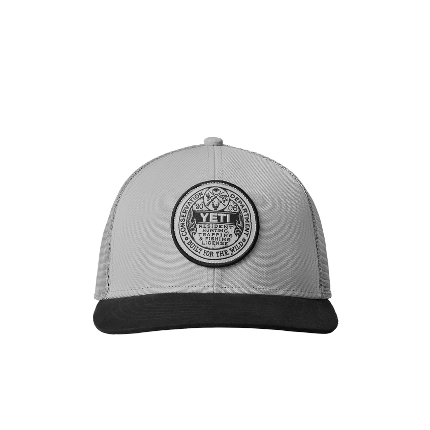 YETI Casquette Trucker Trapping License Grey/Noir