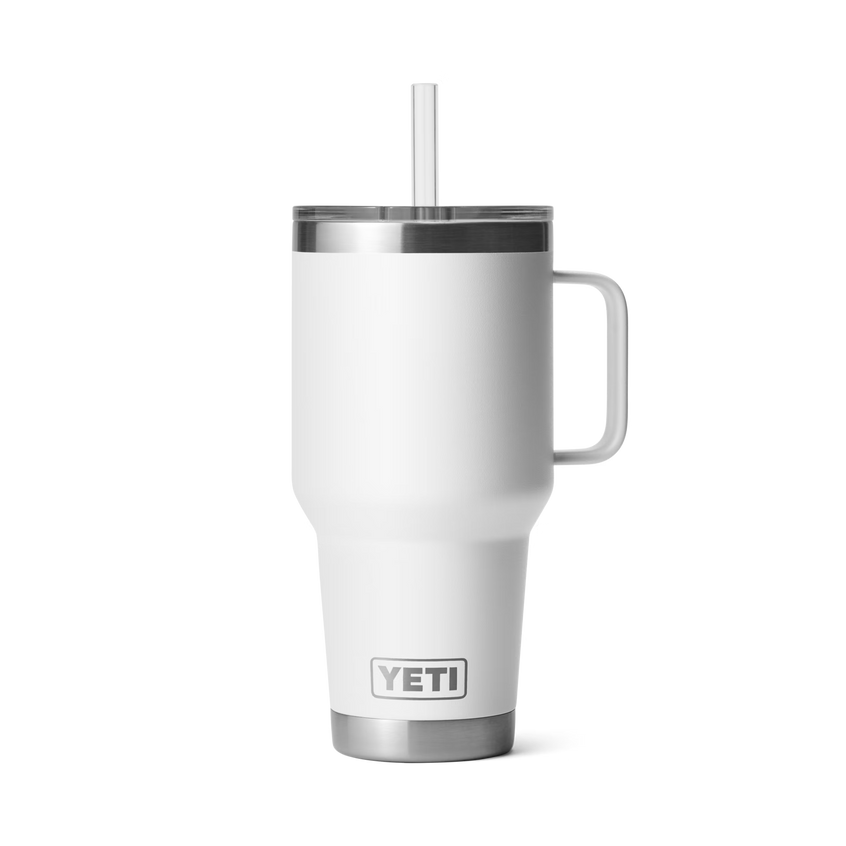 YETI Rambler® Mug De 35 oz (994 ml) Avec couvercle à paille Blanc