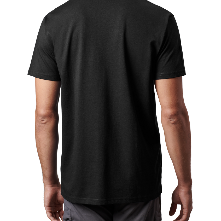 YETI Tee-shirt à manches courtes et poche haut de gamme Noir