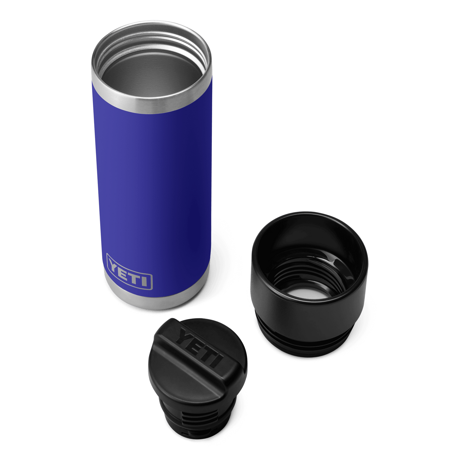 YETI Rambler® Bouteille 18 oz (532 ml) avec bouchon Hotshot Offshore Blue